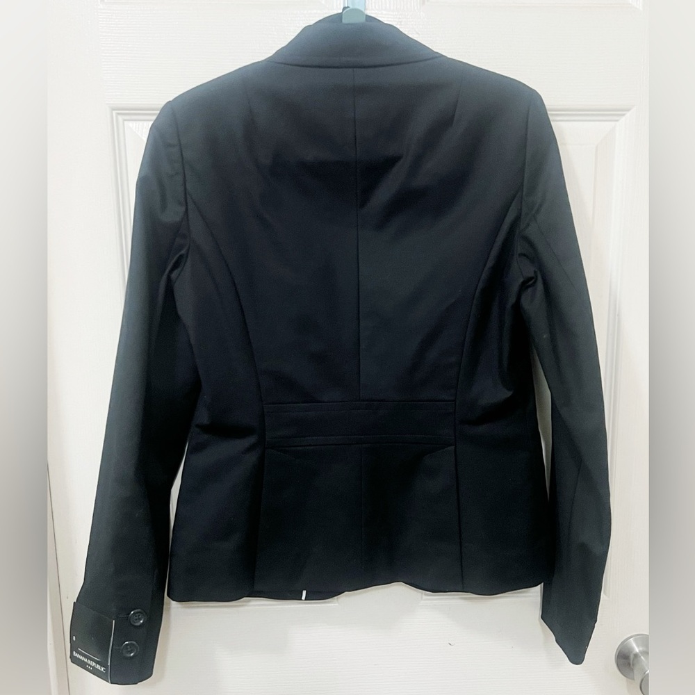 New Banana Republic Sleek Sculpted Blazer Black Women's Size Small - Picture 5 of 6